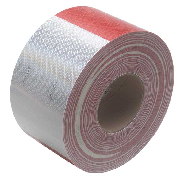 Conspicuity, Continuous, 4 In, Wht/Rd, Truck