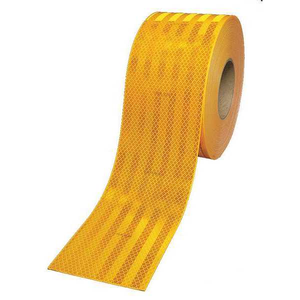 Conspicuity, Cut, 4 In, 18 In, Yllw, Railcar