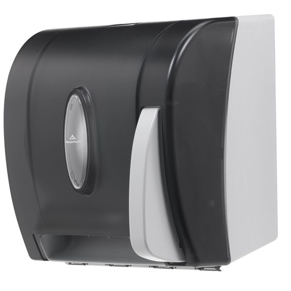 GP Pro Universal Push-Paddle Paper Towel Dispenser, 14 1/4 H in x 12 3/4 in W, Hardwound, Smoke