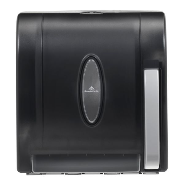 GP Pro Universal Push-Paddle Paper Towel Dispenser, 14 1/4 H in x 12 3/4 in W, Hardwound, Smoke