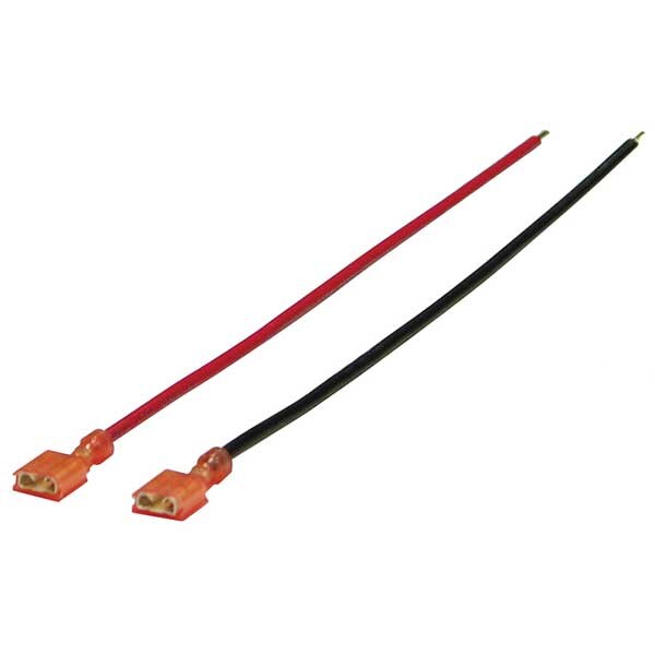 2 - 8 In Battery Leads, Red & Black