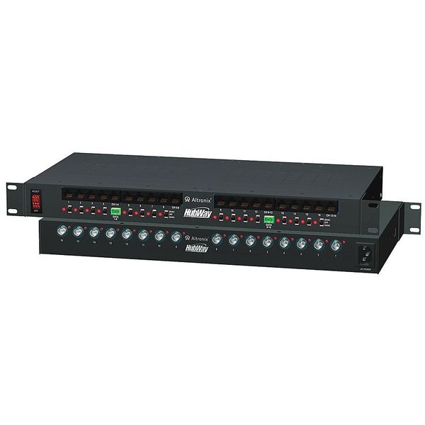 Passive UTP Hub W/Power 16 Channel