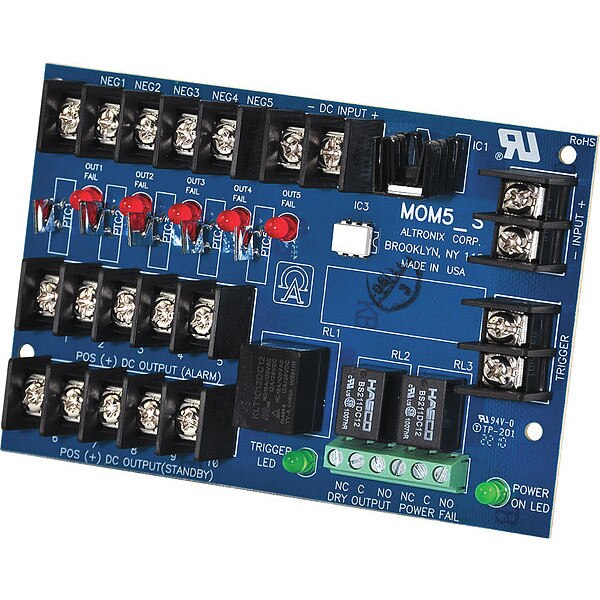 Power Dist Module, 5 Outputs PTC