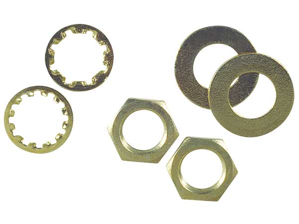 Assorted Nuts and Washers Hardware, 6 PCS