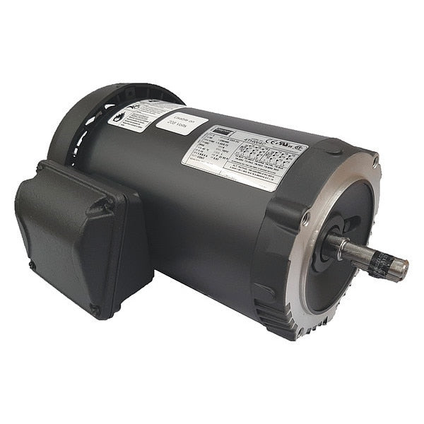 3-Phase General Purpose Motor, 1/3 HP, 56C Frame, 230/460V AC Voltage, 1,140 Nameplate RPM