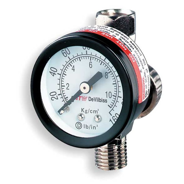 Air Regulator with Gauge, 125 psi, 180F