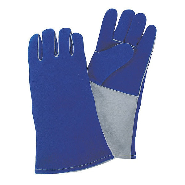 Stick Welding Gloves, Sheepskin Palm, L, PR
