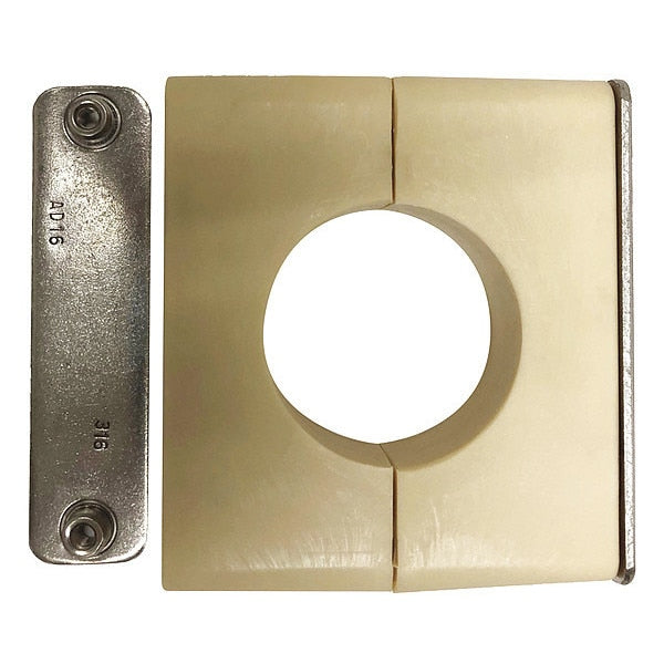Tube Clamp Kit, Tube Sz 2 1/2 In, 316SS
