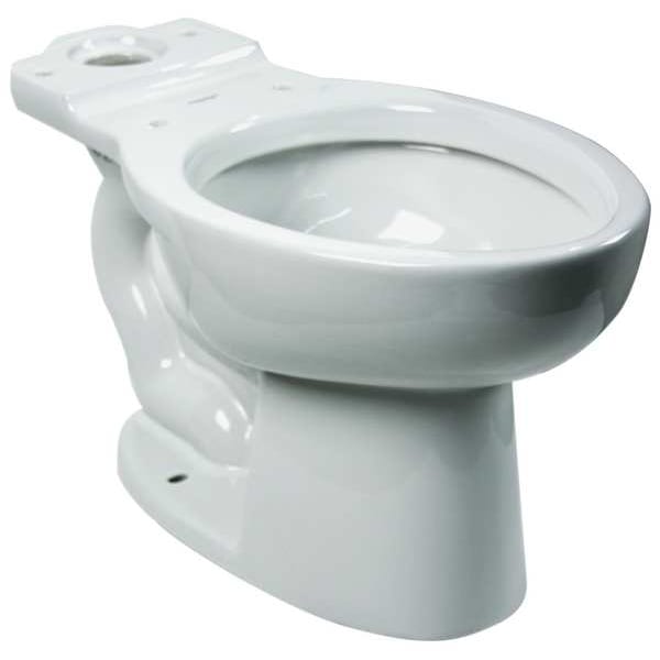 Toilet Bowl, 1.1 to 1.6 gpf, Pressure Assist Tank, Floor Mount, Elongated, White