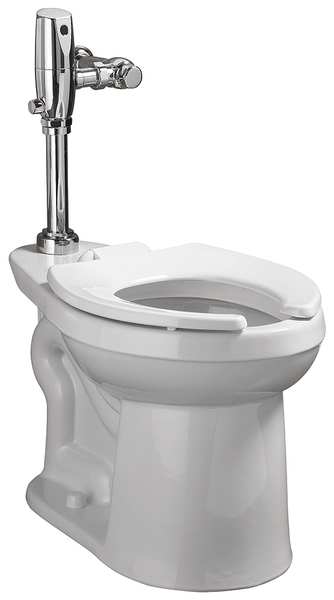 Toilet Bowl, 1.28 to 1.6 gpf, Flush Valve, Floor Mount, Elongated, White