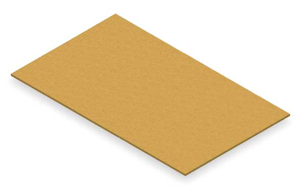 Decking, Particle Board, 60 in W, 36 in D, natural, Unfinished Finish