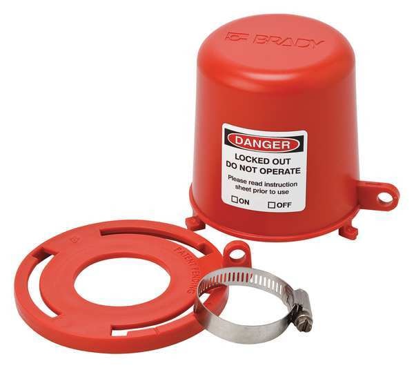 Plug Valve Lockout, Fits 1-3/4 to 2-1/8In