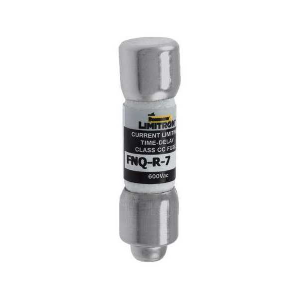 UL Class CC Fuse, Time Delay, 7A, FNQ-R Series, 600V AC, Not Rated, 1-1/2