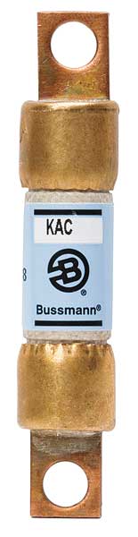Semiconductor Fuse, Fast Acting, 25 A, KAC Series, 600V AC, Not Rated, 2-7/8