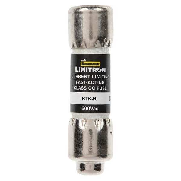 UL Class CC Fuse, Fast Acting, 9A, KTK-R Series, 600V AC, Not Rated, 1-1/2