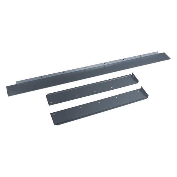 Side/Back Rail Kit, 60W x 30D x 3H, Gray