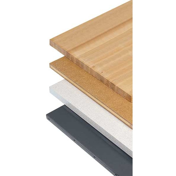 Workbench Top, Steel, 72x30 in., Straight