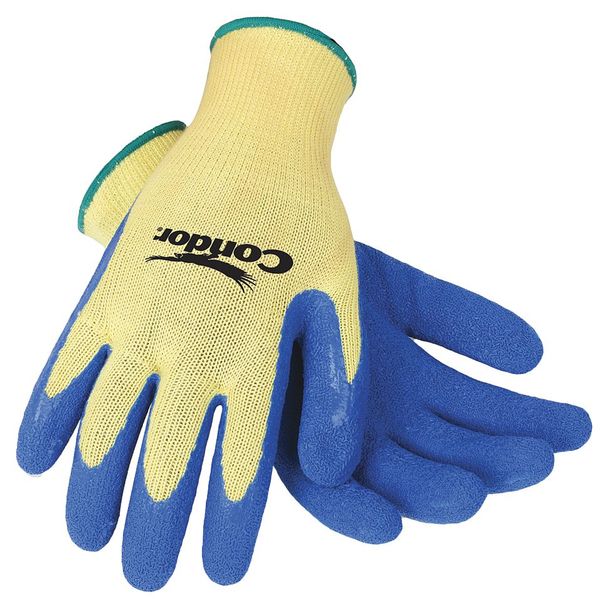 Cut Resistant Coated Gloves, A3 Cut Level, Natural Rubber Latex, M, 1 PR
