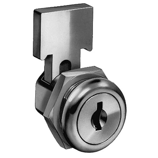 Cabinet and Drawer Dead Bolt Locks, Master Keyed, 4TYH5 Key, For Material Thickness 3/16 in