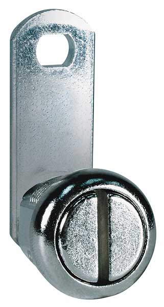 Keyless Slotted Cam Locks, Straight, Offset For Material Thickness 9/16 in