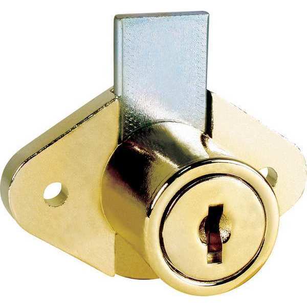 Cabinet and Drawer Dead Bolt Locks, Keyed Alike, C346A Key, For Material Thickness 15/16 in