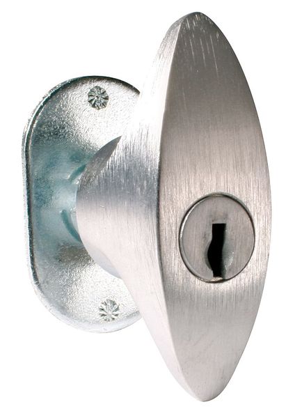 T-Handle Pin Tumbler Keyed Cam Lock, Keyed Alike, 915 Key, For Material Thickness 1/8 in