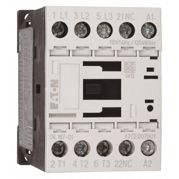 IEC Magnetic Contactor, 3 Poles, 24 V DC, 7 A, Reversing: No