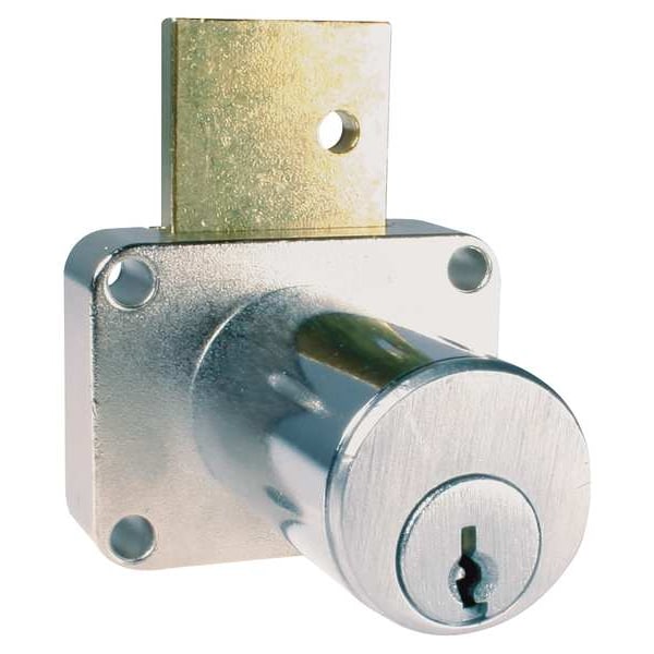 Removable Core Plug Cabinet and Drawer Dead Bolt Locks, 103 Key, For Material Thickness 1 3/8 in