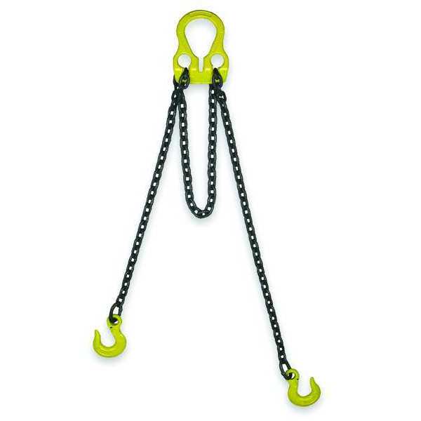 Chain Sling, G100, Alloy Stl, 10 ft L