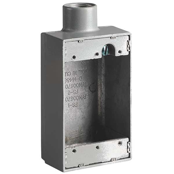 Weatherproof Box, 1/2in Hub, 1cu. in