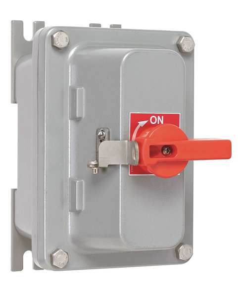 Nonfusible Hazardous Location Safety Switch, 600V, 3PST, 30 A