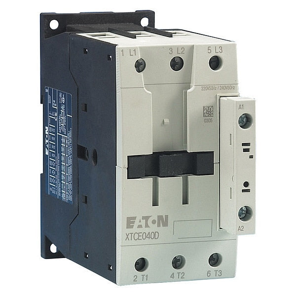 IEC Magnetic Contactor, 3 Poles, 24 V AC, 40 A, Reversing: No