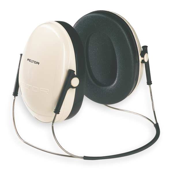 Behind-the-Neck Ear Muffs, 21 dB, Peltor Optime 95, Black/Beige