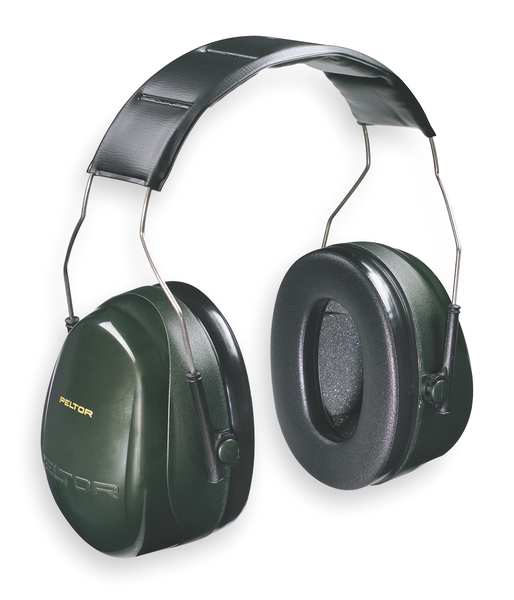 Behind-the-Neck Ear Muffs, 26 dB, Peltor Optime 101, Black/Green
