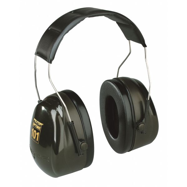 Behind-the-Neck Ear Muffs, 26 dB, Peltor Optime 101, Black/Green