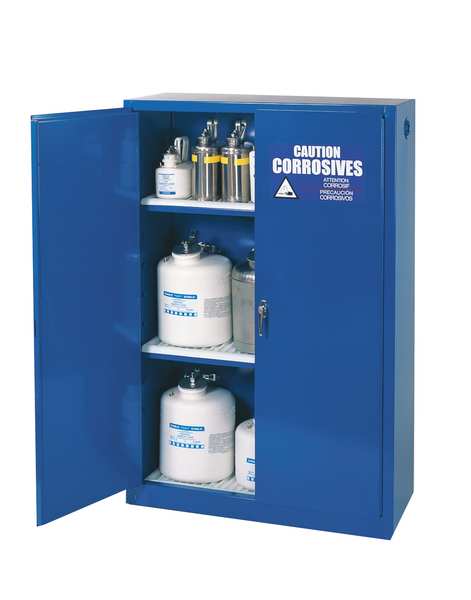 Corrosive Safety Cabinet, Blue, 43