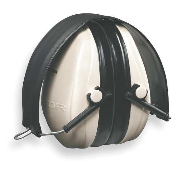 Folding Ear Muffs, 21 dB, Peltor Optime 95, Beige/Black