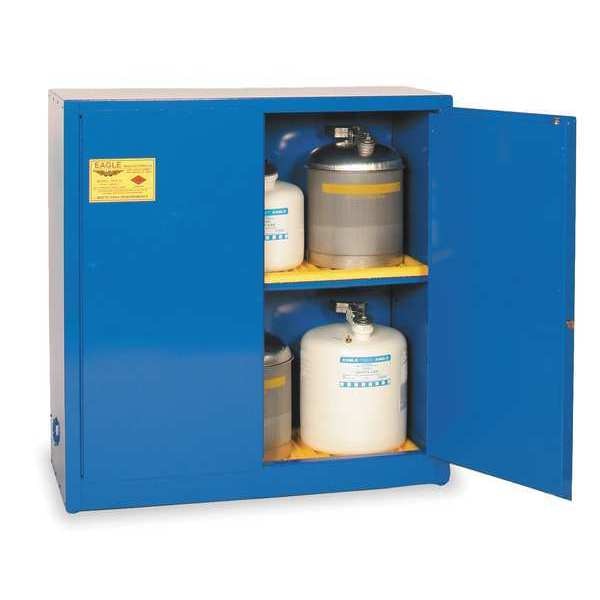 Corrosive Safety Cabinet, 30 gal., Blue