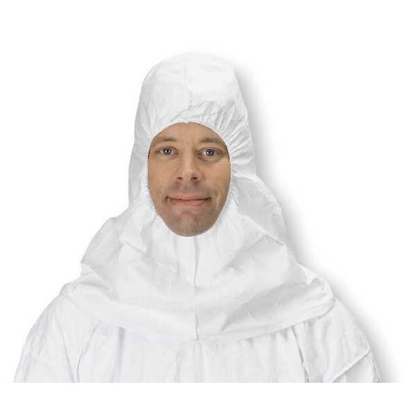 Tyvek 400 Disposable Hood, Serged, Universal, PK100