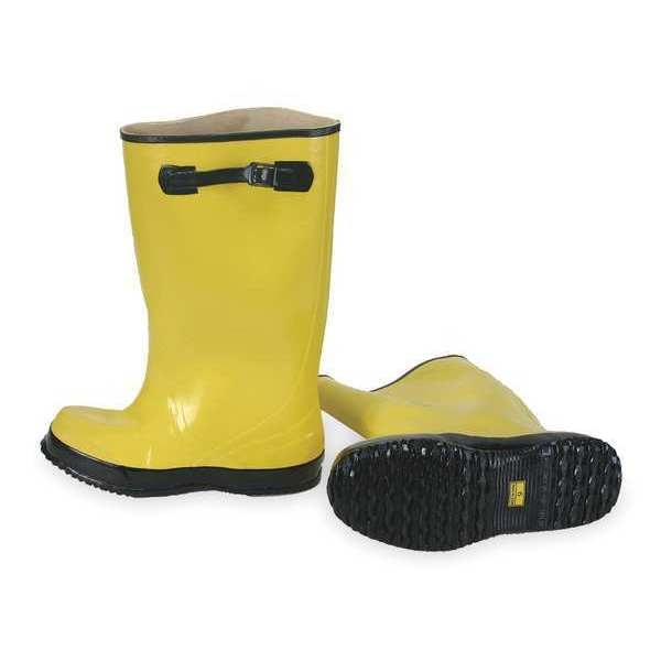 Overboot, Men, 8, Adj Strap, Yllw, Rubber, PR