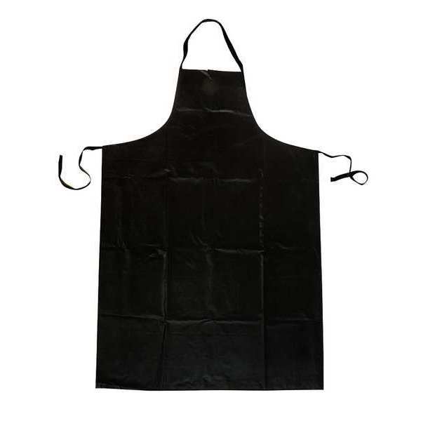Bib Apron, Black, 45 In. L
