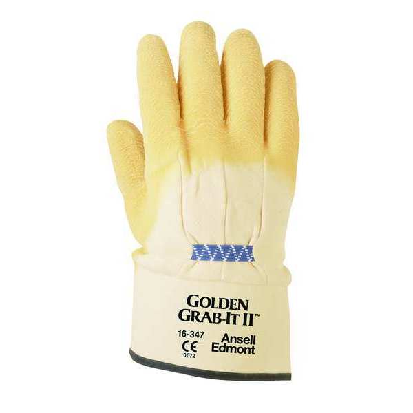 Cut Resistant Coated Gloves, A2 Cut Level, Natural Rubber Latex, XL, 1 PR