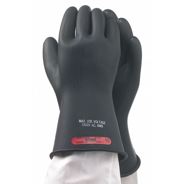 Electrical Gloves, Class 0, Black, Sz 9, PR