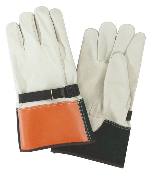 Elec. Glove Protectr, 10, Beige/Org/Grn, PR