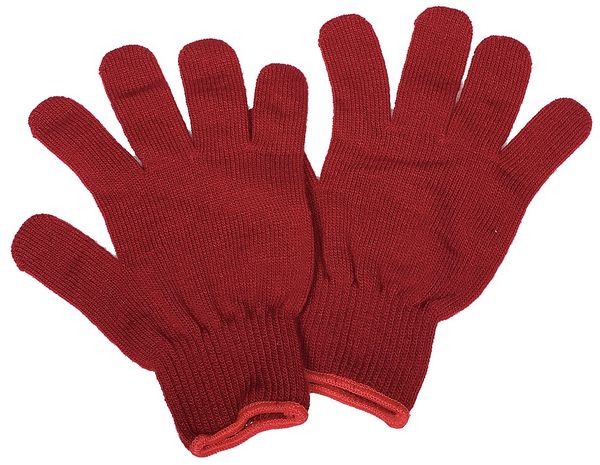 Knit Gloves, L, Red, PR