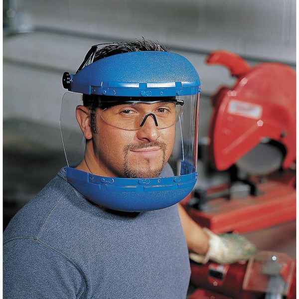 Faceshield Visor, Acetate, Clear, 8x12in
