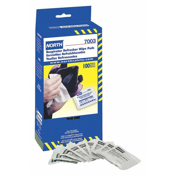 Respirator Wipes, Alcohol, PK100