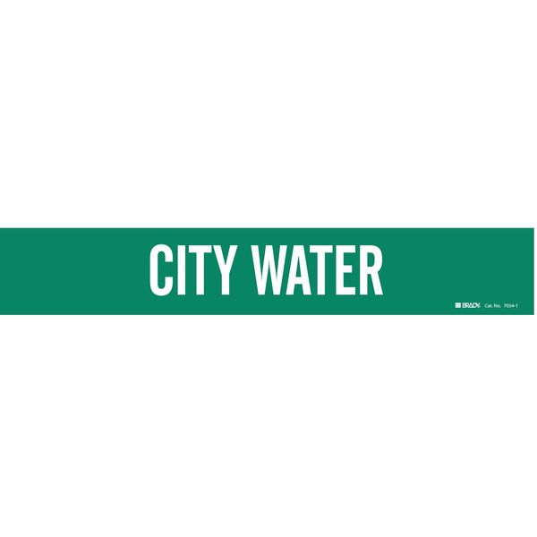 Pipe Markr, City Water, Gn, 2-1/2to7-7/8 In, 7054-1