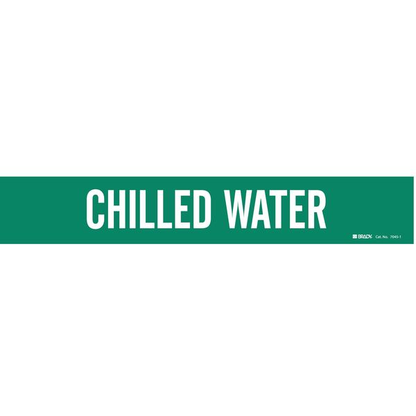 Pipe Mrkr, Chilled Water, 2-1/2to7-7/8 In, 7045-1