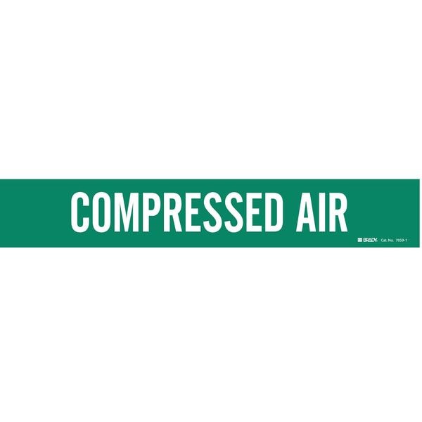 Pipe Mrkr, Compressed Air, 2-1/2to7-7/8 In, 7059-1